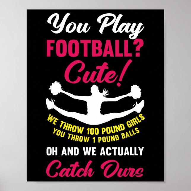Funny Cheerleading Cheerleader _1  Poster (Front)