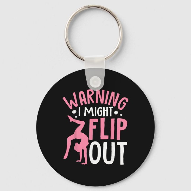 Funny Cheerleading Cheerleader Cheer Squad Might F Key Ring (Front)