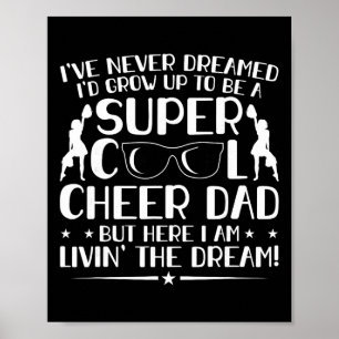 Funny Cheerleading Dad Cheer Dad Cheerleading Fath Poster