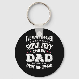 Funny Cheerleading Dad Father Cheer Dad Key Ring