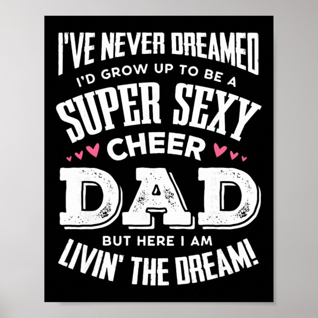 Funny Cheerleading Dad Father Cheer Dad  Poster (Front)