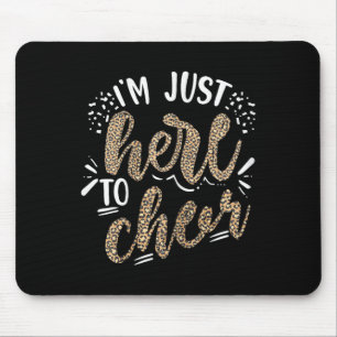 Funny Cheerleading Daughter Leopard Cheetah Print Mouse Pad