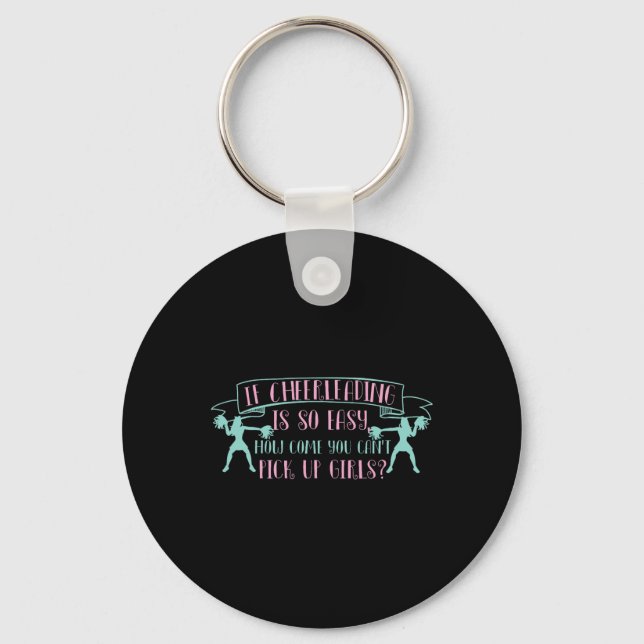 Funny Cheerleading Design For Men And University S Key Ring (Front)