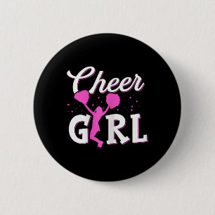 Funny Cheerleading Girls Women Cheer Mum Cheerlead 6 Cm Round Badge