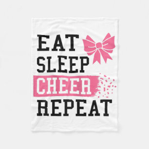 Funny Cheerleading Girls Women Cheer Mum  Fleece Blanket