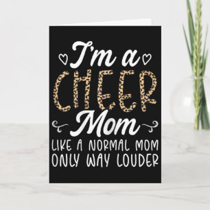 Funny Cheerleading Lover Leopard Pattern Women Che Card