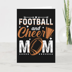 Funny Cheerleading Mum Footll And Cheer Mum _2 Card