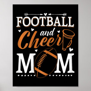 Funny Cheerleading Mum Footll And Cheer Mum Poster