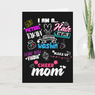 Funny Cheerleading Mum For Cheer Moms Cheer Squad Card
