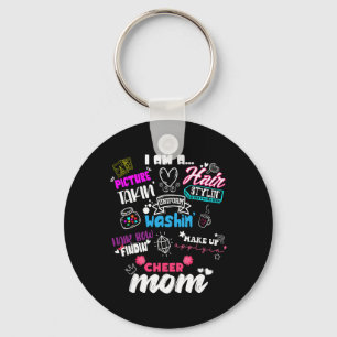 Funny Cheerleading Mum For Cheer Moms Cheer Squad Key Ring