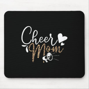 Funny Cheerleading Mum Leopard Cheetah Print Cheer Mouse Pad