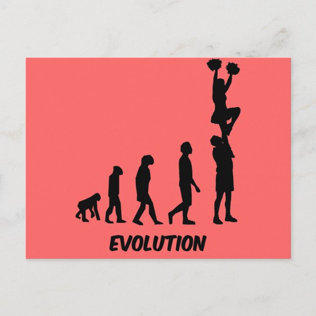 Funny cheerleading postcard (Front)