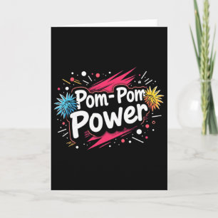 Funny Cheerleading Quote Gift Power  Card
