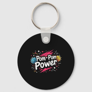Funny Cheerleading Quote Gift Power Key Ring