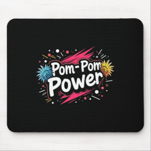 Funny Cheerleading Quote Gift Power Mouse Pad