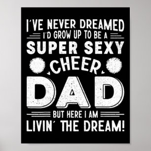 Funny Cheerleading Shirt Cheer Dad Pride Fathers D Poster