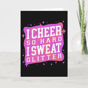 Funny Cheerleading Tie Tie Dye Cheer Girls Cheer M Card