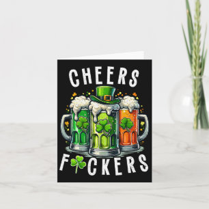 Funny Cheers Ers St Patricks Day Irish Drinking Card