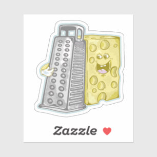 Funny cheese and cheese grater
