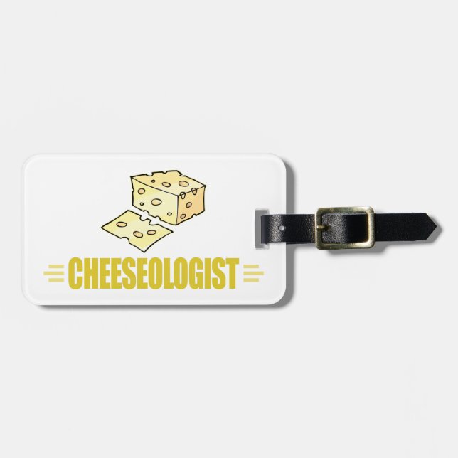 Funny Cheese Luggage Tag (Front Horizontal)