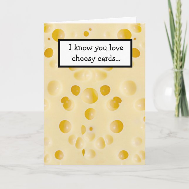 Funny cheesy card (Front)