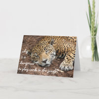 Funny Cheetah card, customise for any occasion