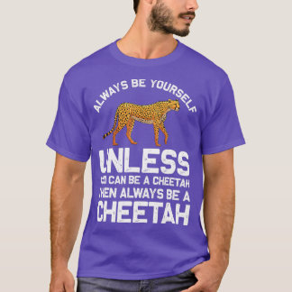 Funny Cheetah Design For Boys Girls Safari Wildlif T-Shirt