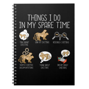Funny Cheetah Gift Kids African Wild Cat Cheetah Notebook