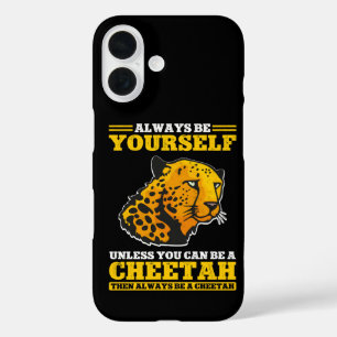 Funny Cheetah Safari zoologist Wildlife Leopard iPhone 16 Case