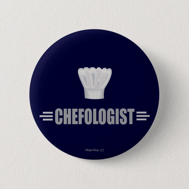Funny Chef 6 Cm Round Badge (Front)