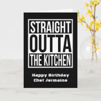 Funny Chef and Cook Saying Happy Birthday