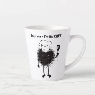 Funny Chef Character Cooking Latte Mug