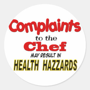 Funny Chef Classic Round Sticker