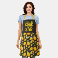 Funny Chef Cooking Pun Citrus Fruit Lemon Pattern