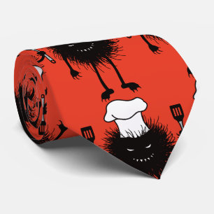 Funny Chef Evil Character Loves To Cook Tie