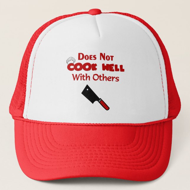 Funny Chef Gifts Trucker Hat (Front)