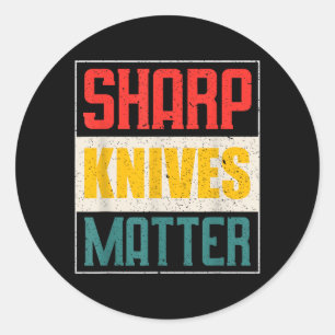Funny Chef Knife Of Sharp Knives For Chefs Classic Round Sticker