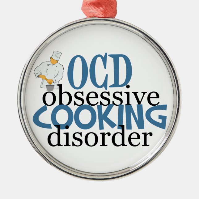 Funny Chef Metal Ornament (Front)