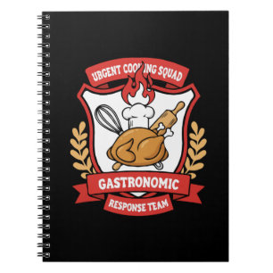 Funny Chef Urgent Cooking Squad Gastronomic Team  Notebook