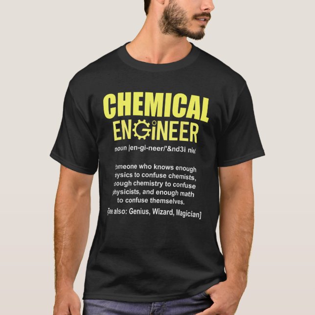 Funny Chemical Engineer Definition Engineering Nou T-Shirt (Front)
