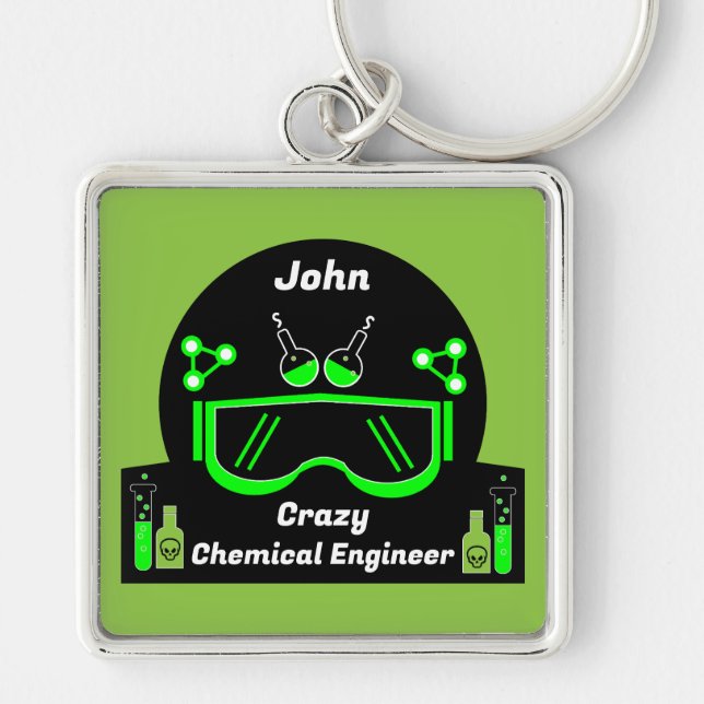 Funny Chemical Engineer Gifts Key Ring (Front)