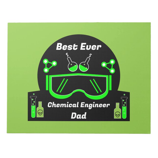 Funny Chemical Engineer Gifts Notepad (Front)