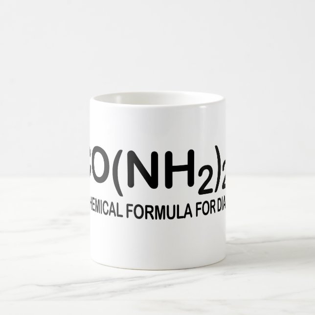 Funny Chemical Formula for Diarrhoea Coffee Cup (Center)