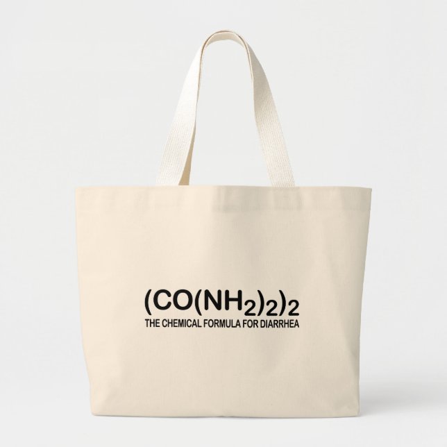 Funny Chemical Formula for Diarrhoea Tote Bag (Front)