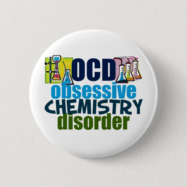 Funny Chemistry 6 Cm Round Badge (Front)