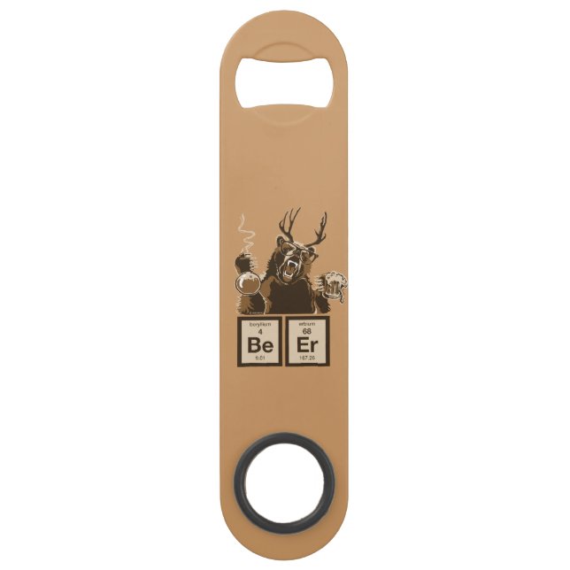 Funny chemistry bear discovered beer (Front)