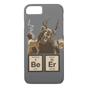 Funny chemistry bear discovered beer iPhone 8/7 case