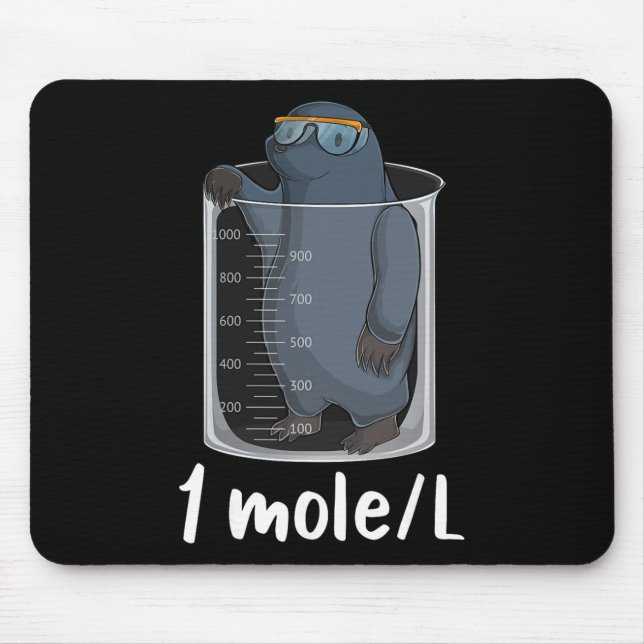 Funny Chemistry Chemist Student Science Teacher Mo Mouse Pad (Front)