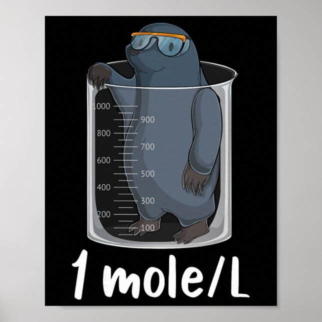 Funny Chemistry Chemist Student Science Teacher Mo Poster (Front)