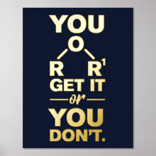 Funny Chemistry Gag Science Graduate Teacher Gold Foil Prints